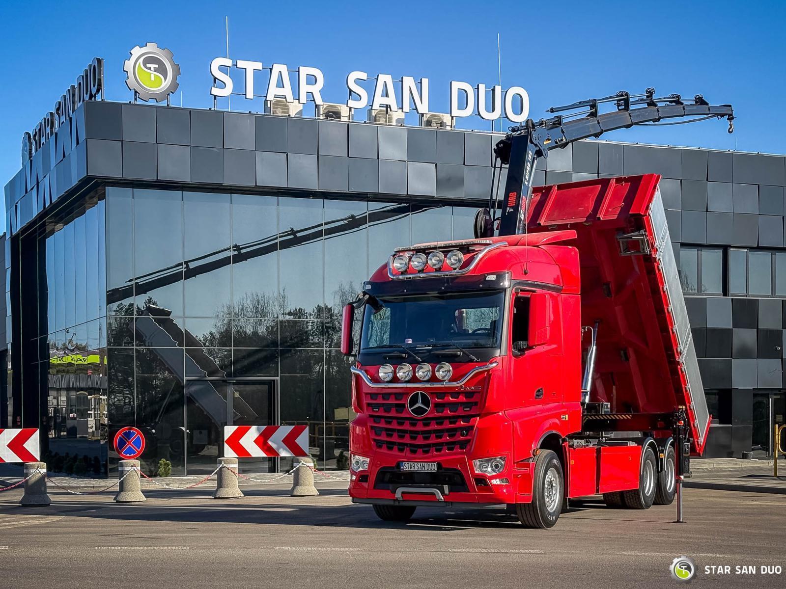 MERCEDES-BENZ AROCS 3358L 6x4 HIAB 192X-HIPRO E-6 Crane Kipper