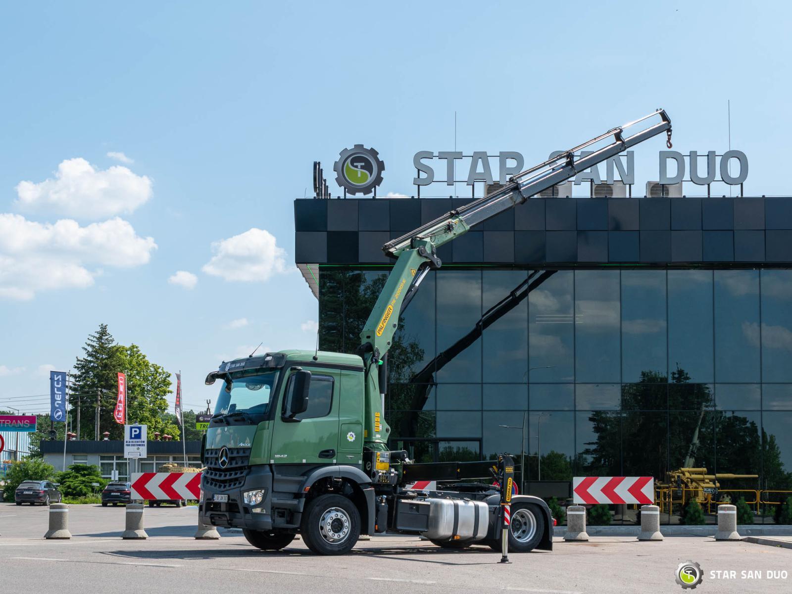 MERCEDES-BENZ AROCS 1842 4x2 PALFINGER PK 20001 HDS Żuraw Siodło