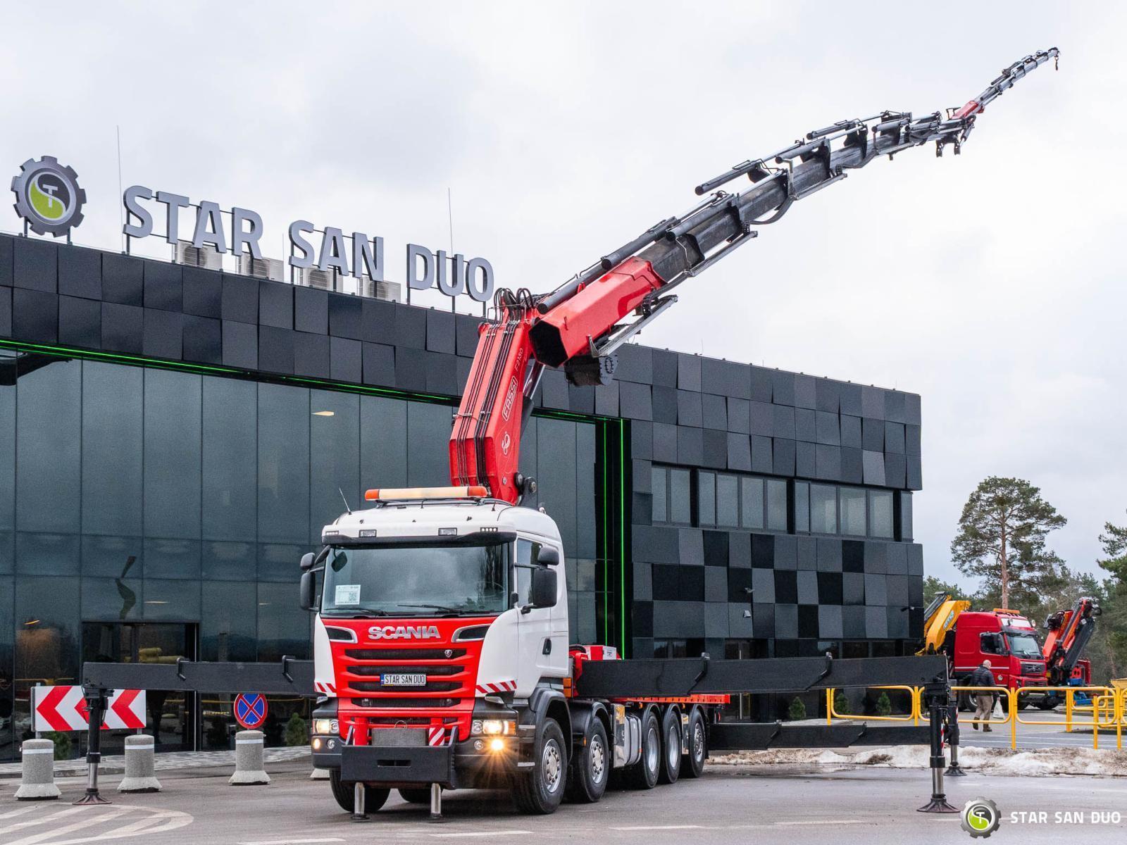 SCANIA R520 10x4 FASSI F2150RAL.2.28 HDS Żuraw Wciągarka