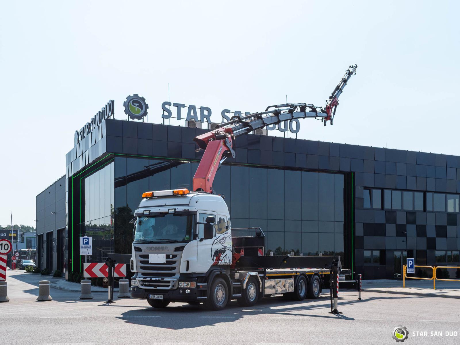 Scania R480 8x2 Palfinger PK 74002 Crane Fly Jib