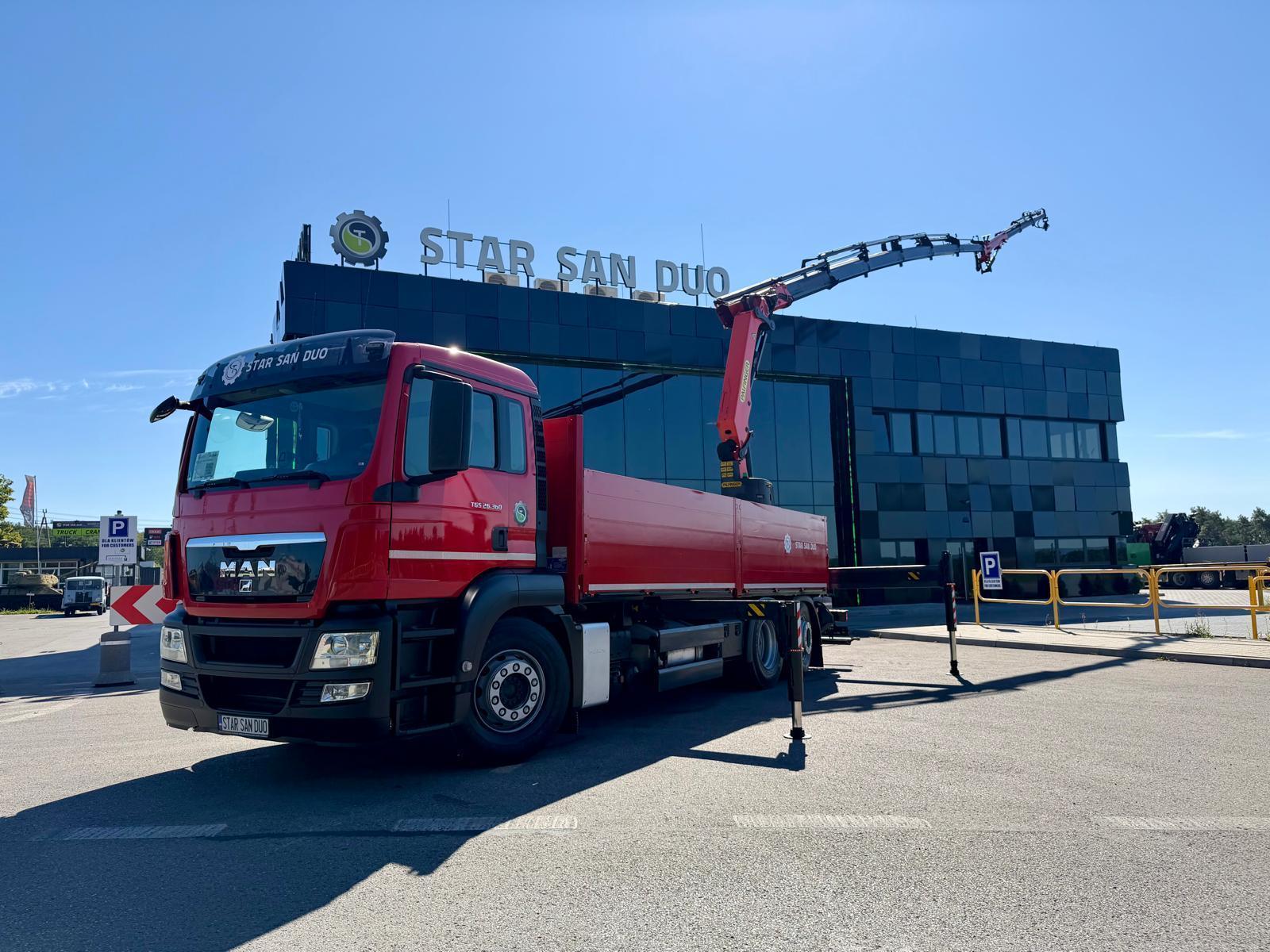 MAN TGS 26.360 6x2 PALFINGER PK 27002 SH Fly Jib HDS Żuraw Rotator