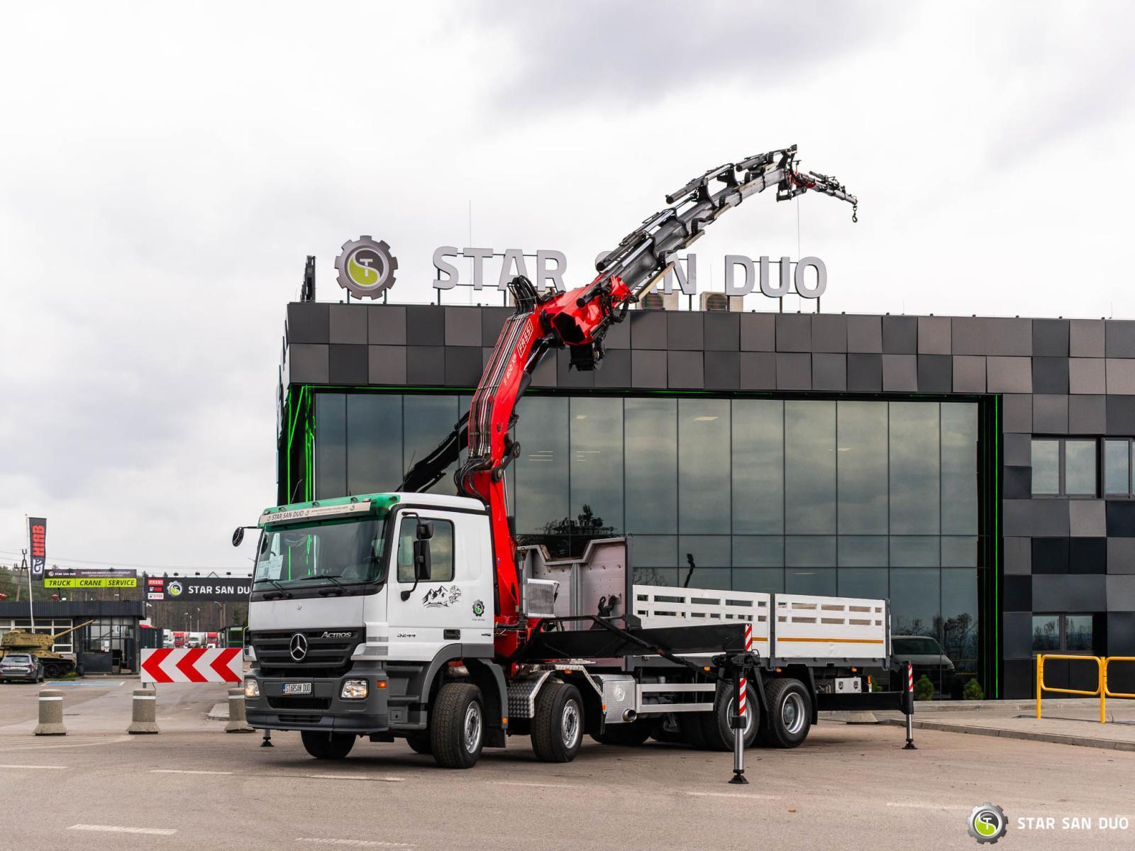 MERCEDES-BENZ Actros 3244 8x4 Fassi F600AXP 26 HDS Żuraw Fly Jib Wciągarka