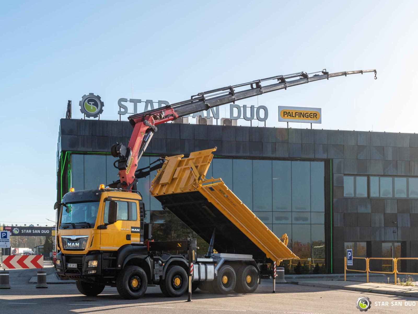 MAN TGS 35.480 8x6H PALFINGER PK 34002 SH HDS Żuraw Wywrotka