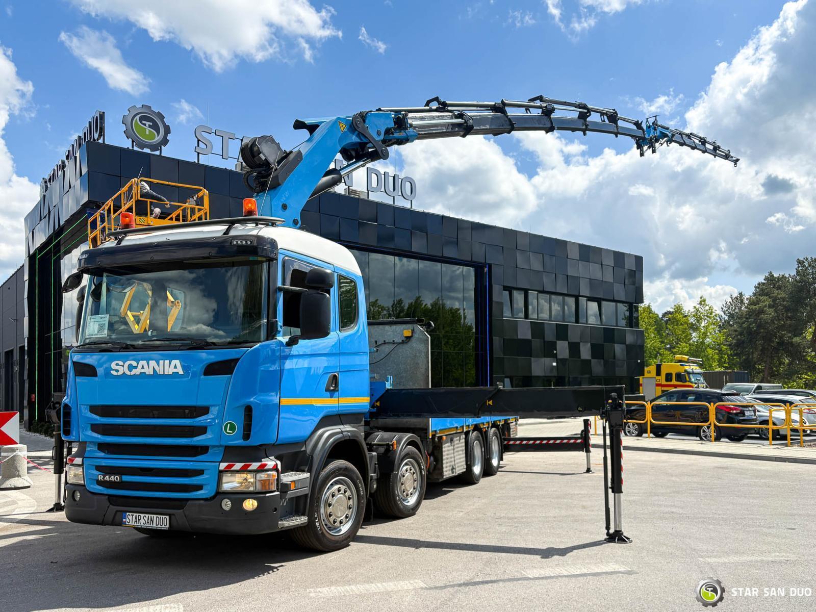 SCANIA R440 8x4 Palfinger PK50002 FLY JIB Crane Winch