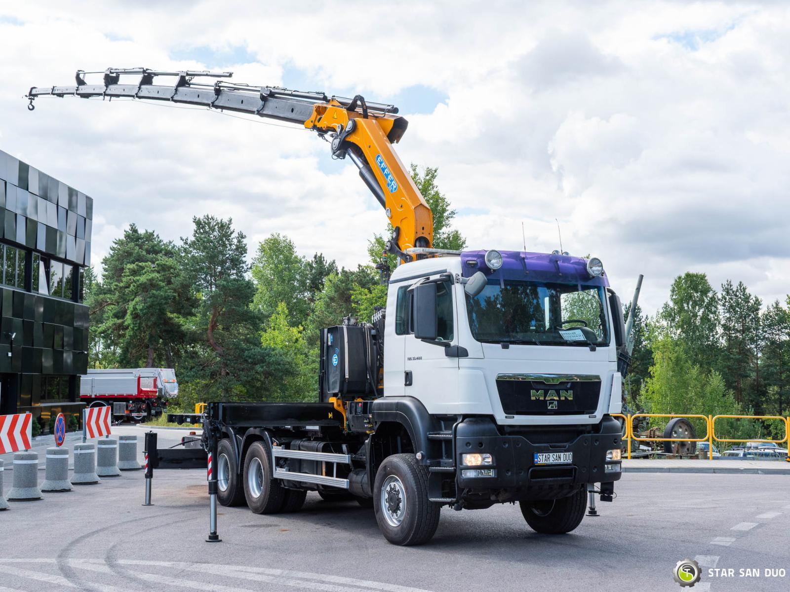 MAN TGS 33.400 6x6 BL EFFER 315/8S  HDS Żuraw Crane 2019