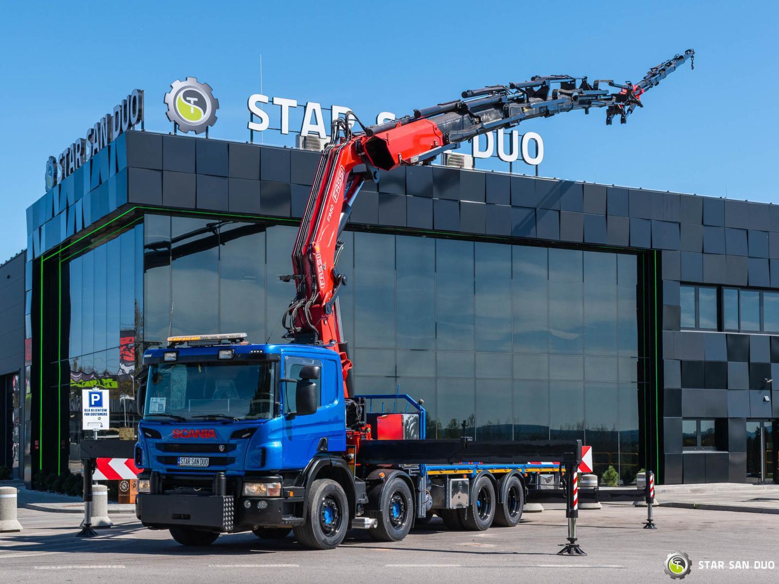 SCANIA P400 8x2 FASSI F950RA.2.28 Fly Jib HDS Żuraw Crane