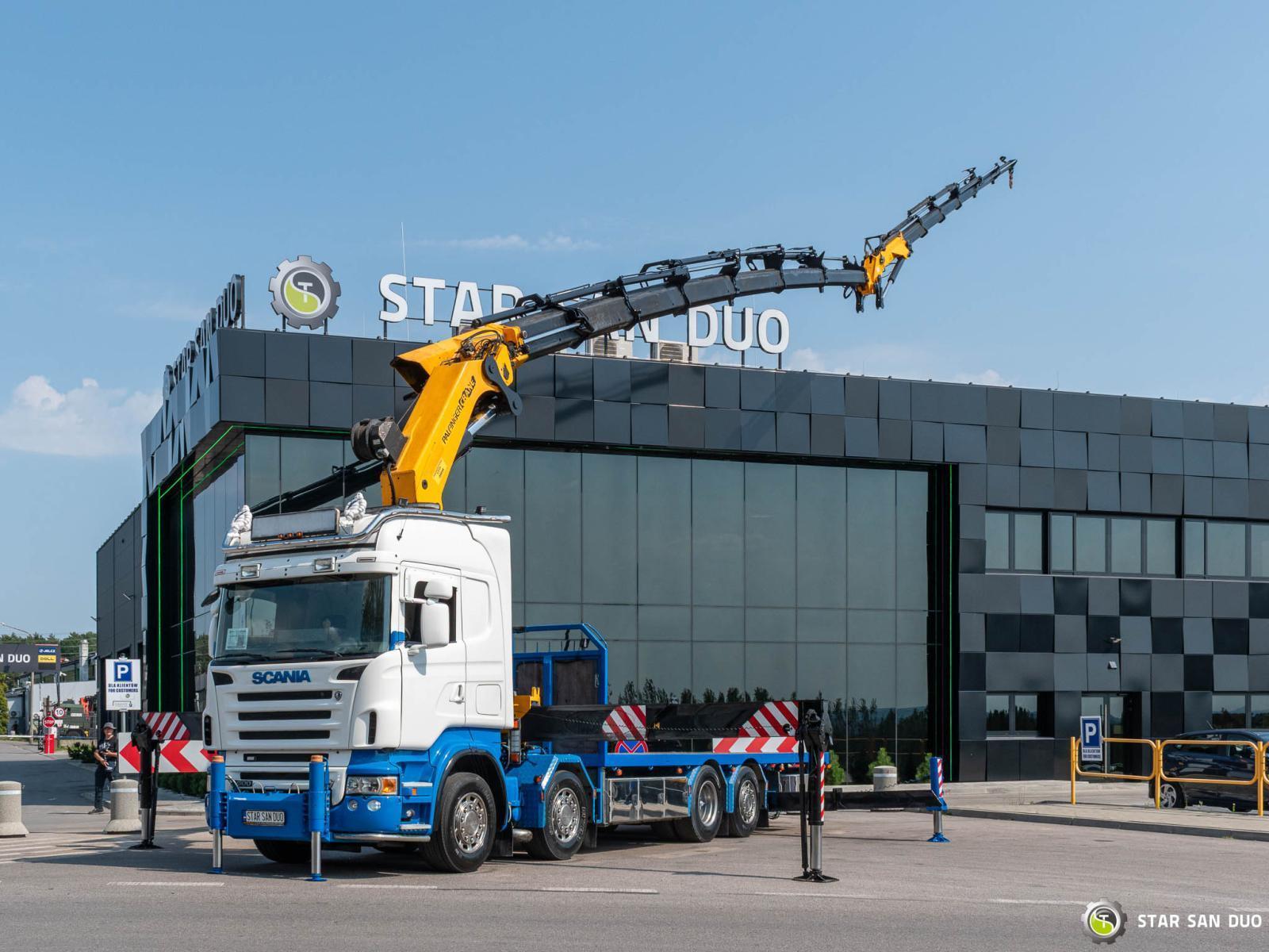 SCANIA R500 8x2 PALFINGER PK 85002 Fly Jib Wciągarka HDS Żuraw Crane