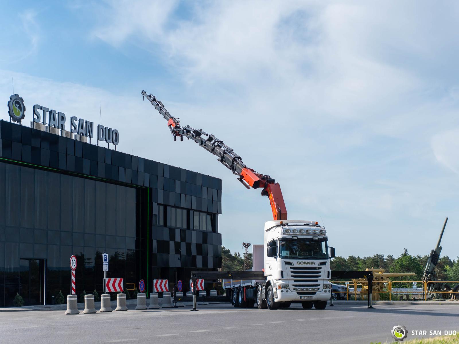 SCANIA R560 8x2 PALFINGER PK 85002 Fly Jib HDS Żuraw Crane Kran
